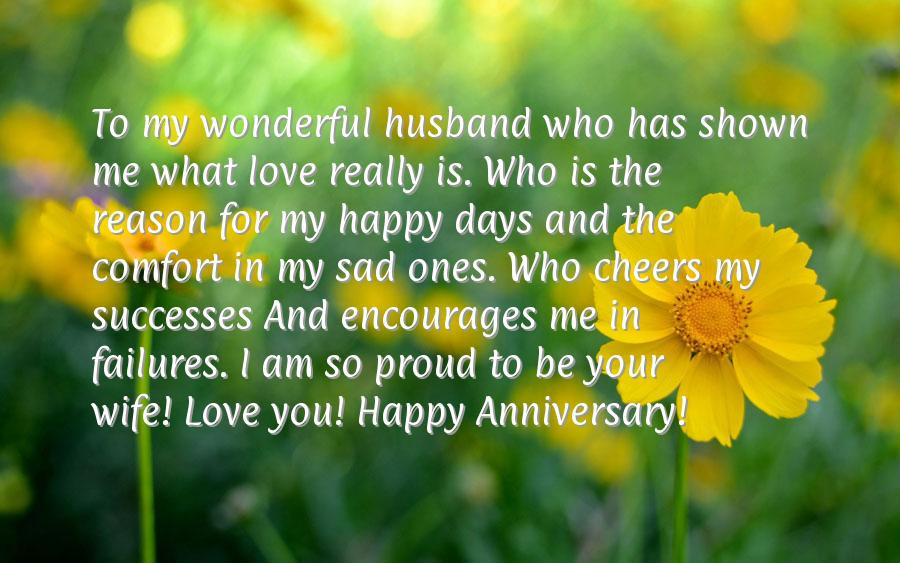 Happy Anniversary To My Husband Quotes
 Happy Anniversary Message for Husband