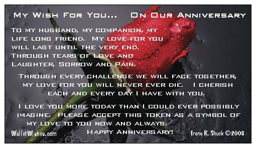 Happy Anniversary To My Husband Quotes
 Ceritera Nani Happy 6th Anniversary To My Husband