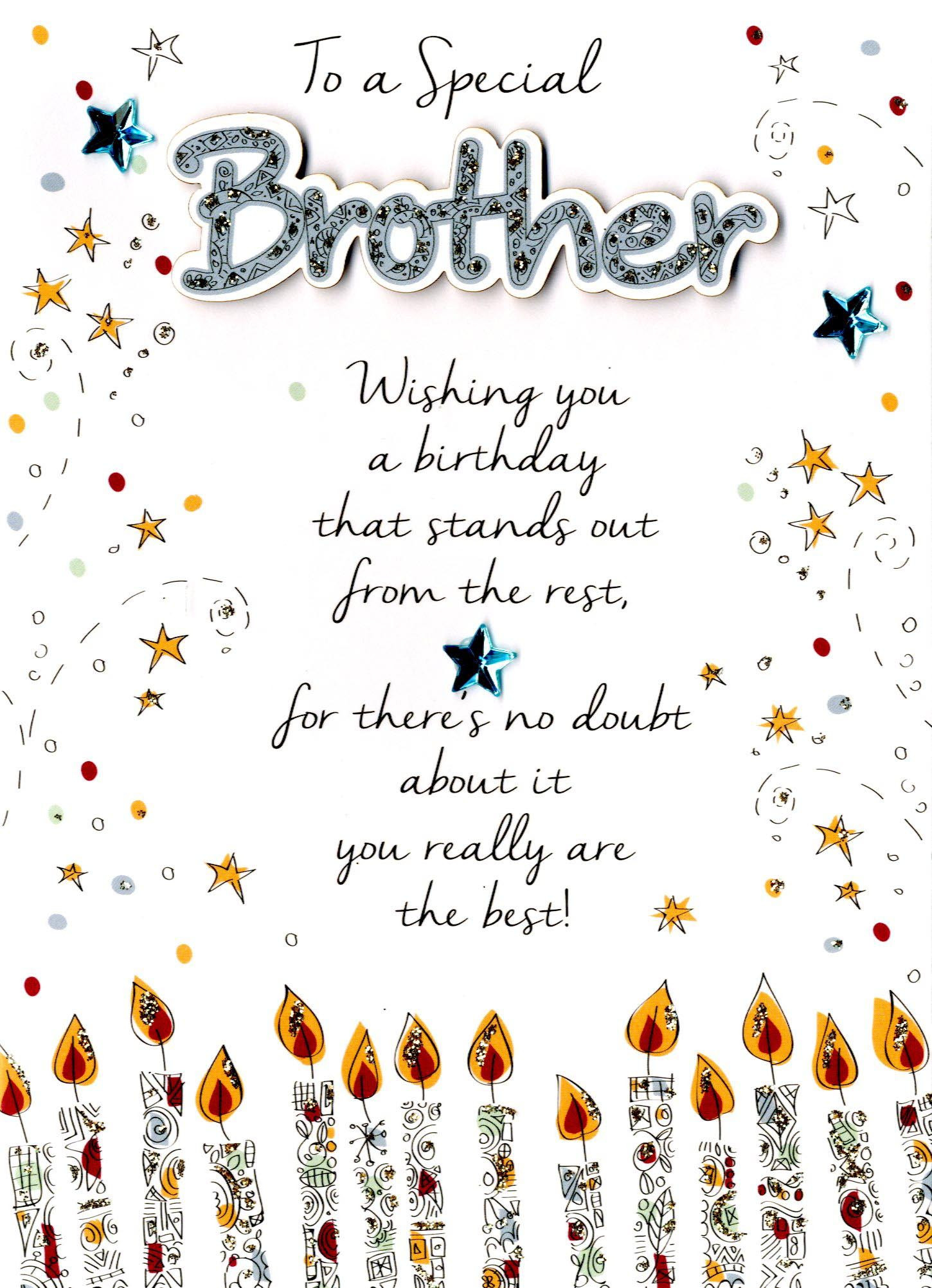 Happy Birthday Brother Cards
 Special Brother Happy Birthday Greeting Card Second Nature