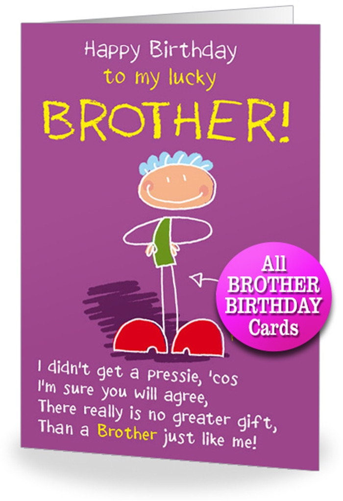 Happy Birthday Brother Cards
 Attractive Birthday Cards to Send Your Wish to Your Dear