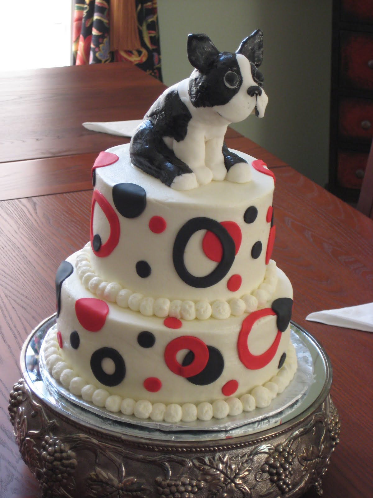 Happy Birthday Cake Picture
 f THe lOvE oF CakE Brothers Boston Terrier Birthday Cake
