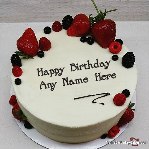 Happy Birthday Cakes With Name
 Best Strawberry Cake For Boys Happy Birthday Wish With Name