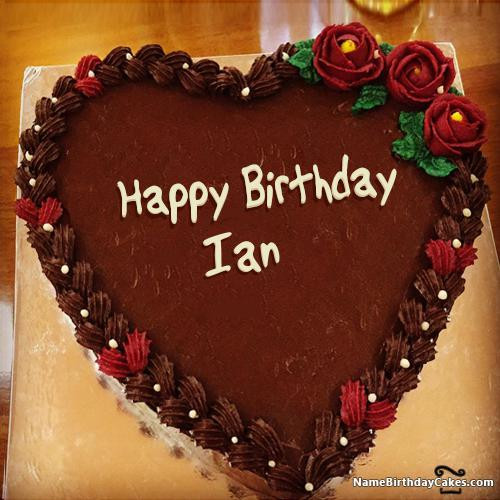 Happy Birthday Cakes With Name
 Happy Birthday Ian Video And