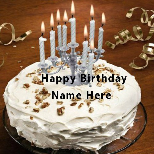 Happy Birthday Cakes With Name
 Write Name Happy Birthday Cake With Candle