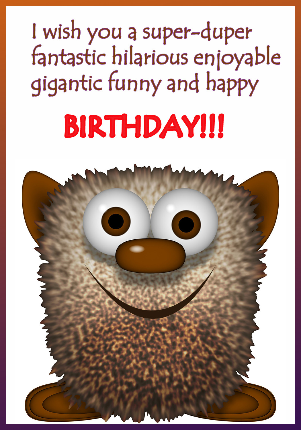 Happy Birthday Cards Funny
 Funny Printable Birthday Cards