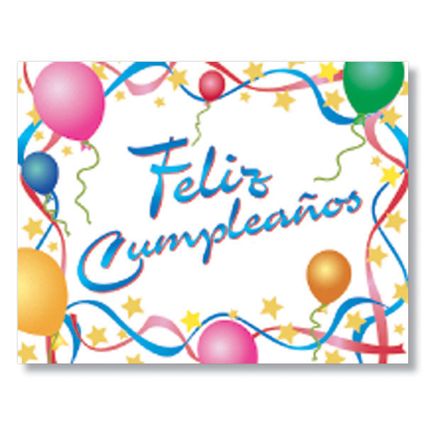 Happy Birthday Cards In Spanish
 Happy Birthday Feliz Cumpleanos Spanish Birthday Card