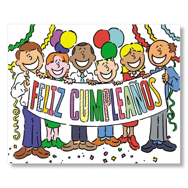 Happy Birthday Cards In Spanish
 Spanish Birthday Group Birthday Cards