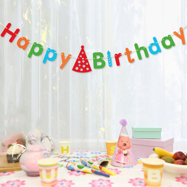 Happy Birthday Decoration
 3 Metres“Happy birthday” Banner Garland For birthday Party