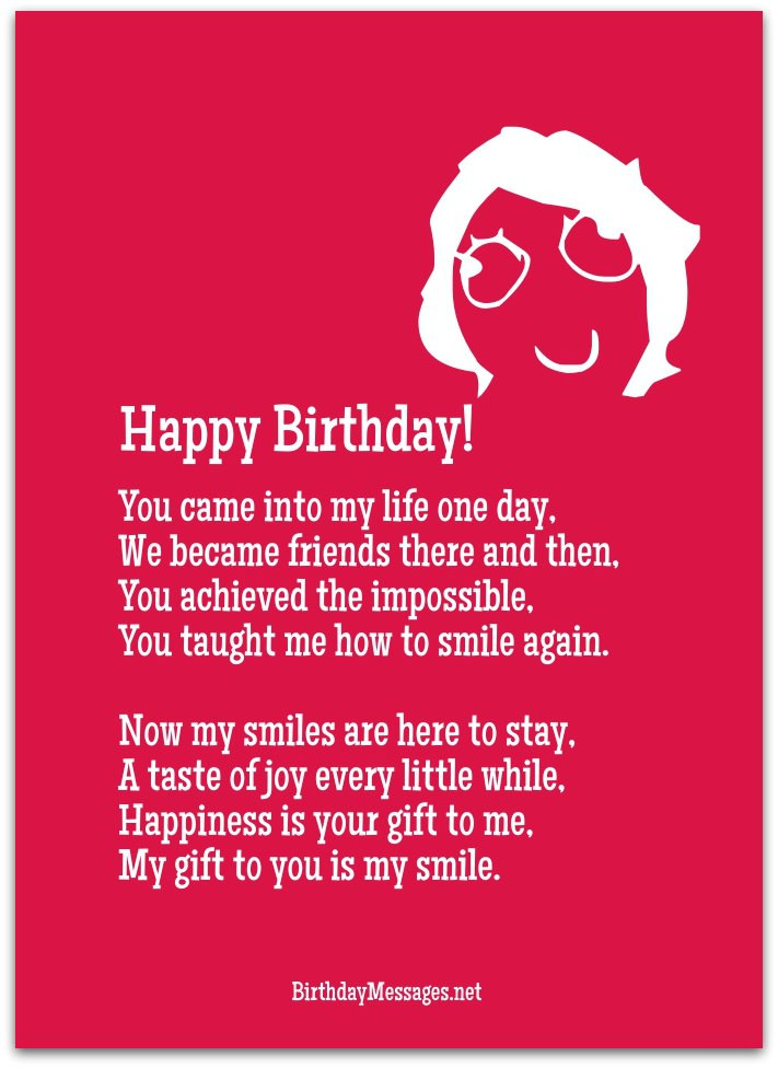Happy Birthday Funny Poems
 Cute Birthday Poems Cute Birthday Messages