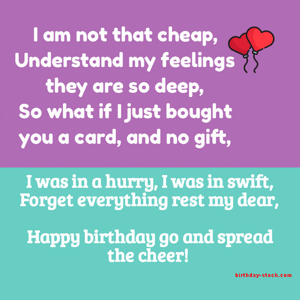 Happy Birthday Funny Poems
 Top 6 Funny Birthday Poems with for Friends