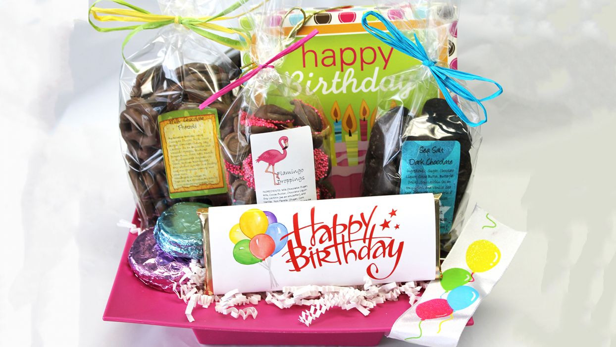 Happy Birthday Gift Baskets
 Happy Birthday Delight Gourmet Chocolate Gift Basket