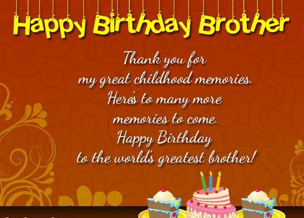 Happy Birthday Quotes For Brother From Sister
 200 Best Birthday Wishes For Brother 2020 My Happy