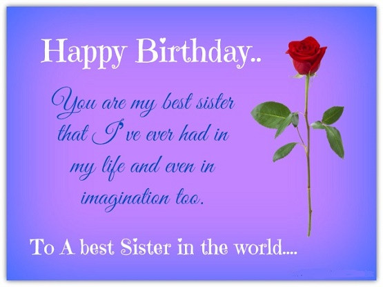 Happy Birthday Quotes For My Sister
 Birthday Quotes for Sister Cute Happy Birthday Sister Quotes