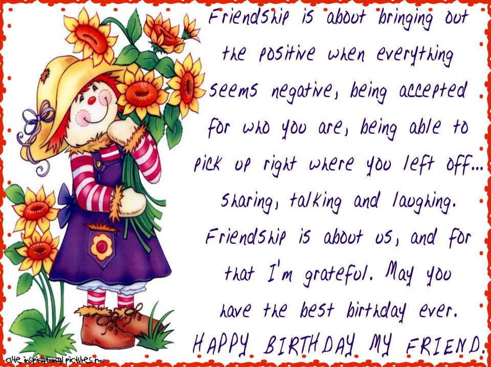 Happy Birthday Quotes To Friend
 poopsie Birthday wish for a friend