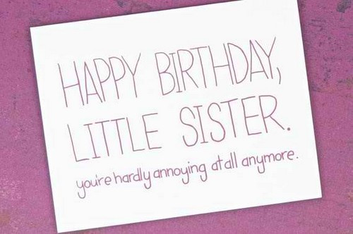 Happy Birthday Sister Funny Quotes
 The 105 Happy Birthday Little Sister Quotes and Wishes