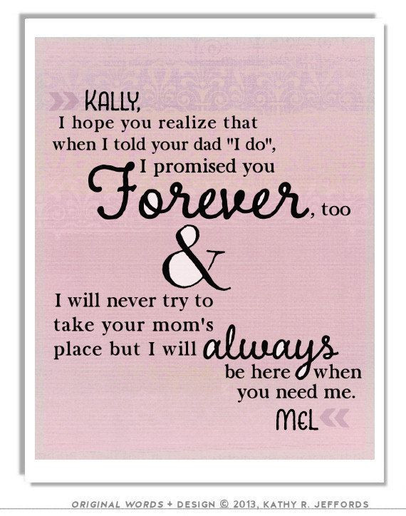 Happy Birthday Step Daughter Quotes
 Stepdaughter Gift Personalized Letter To Stepdaughter