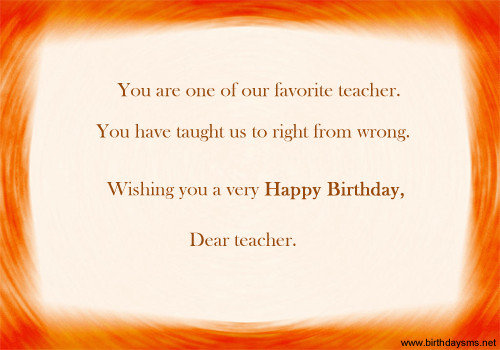 Happy Birthday Teacher Quotes
 Happy Birthday Quotes For Teacher QuotesGram