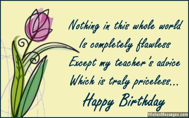 Happy Birthday Teacher Quotes
 Birthday Quotes For Teachers QuotesGram