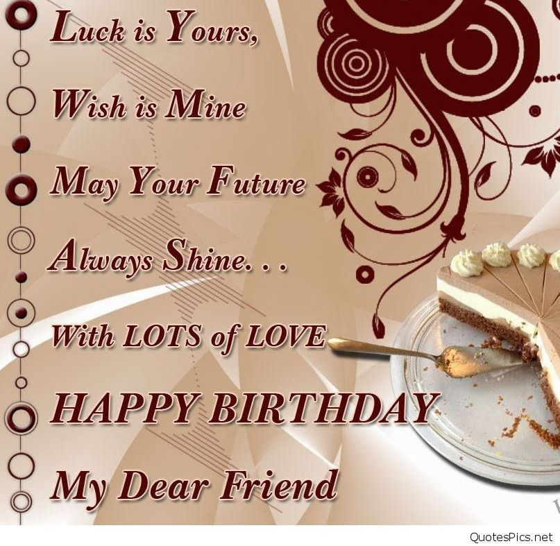 Happy Birthday Wishes For A Best Friend
 Best happy birthday card wishes friend friends sayings