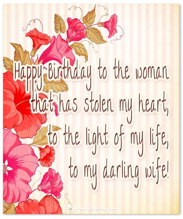 Happy Birthday Wishes For Wife
 Birthday Wishes for Wife Romantic and Passionate