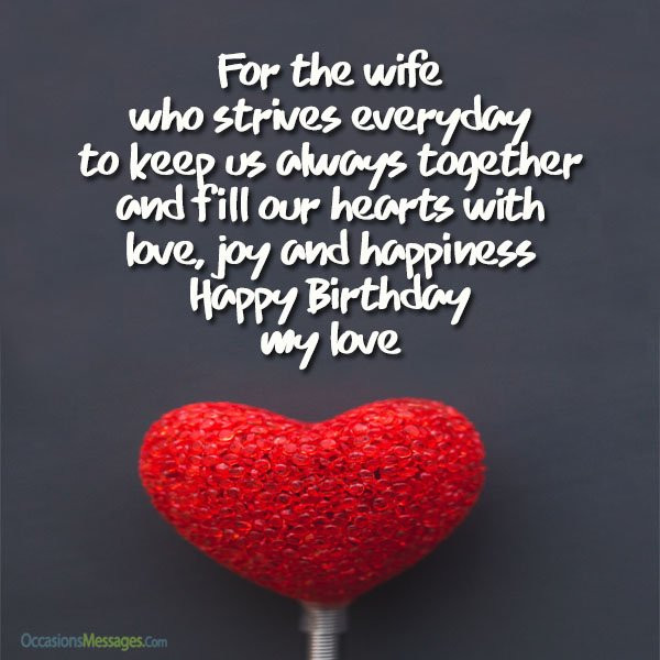 Happy Birthday Wishes For Wife
 Romantic Birthday Wishes for Wife Occasions Messages
