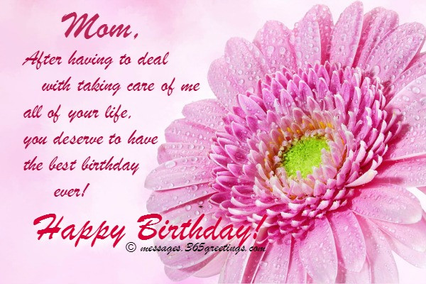 Happy Birthday Wishes Mom
 Birthday Wishes for Mother 365greetings