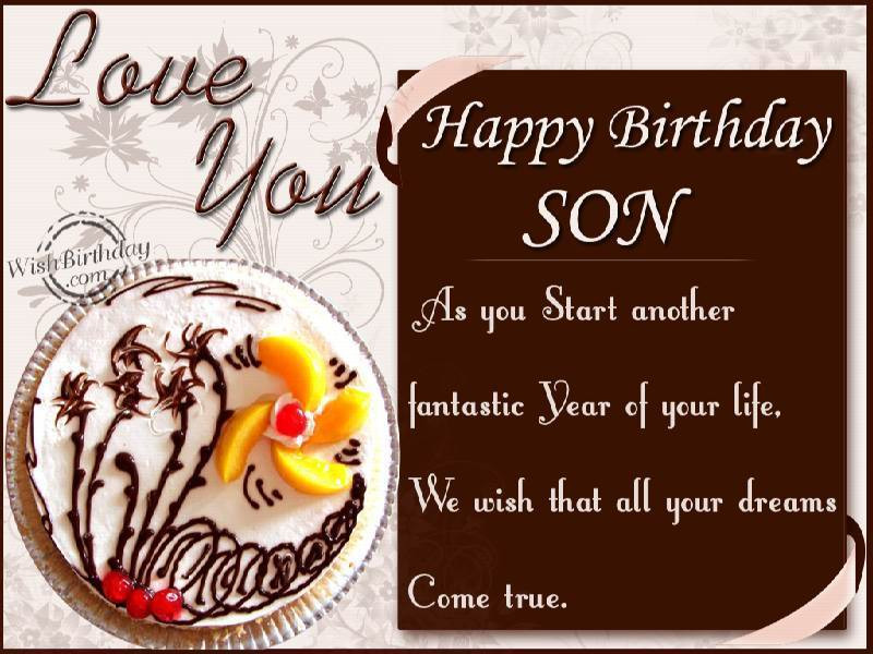 Happy Birthday Wishes Son
 Happy Birthday Son Quotes QuotesGram