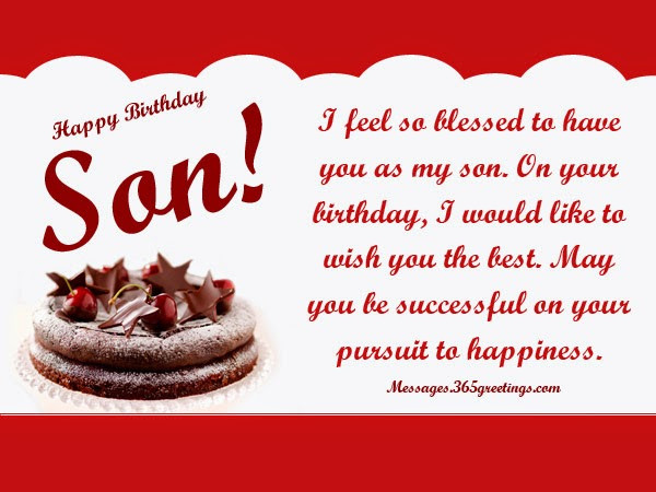 Happy Birthday Wishes Son
 All wishes message Greeting card and Tex Message