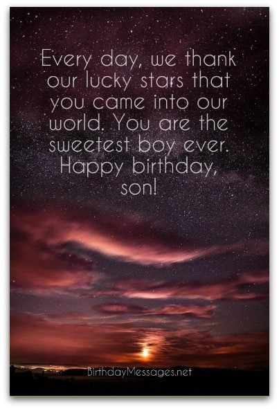 Happy Birthday Wishes Son
 Son Birthday Wishes Unique Birthday Messages for Sons