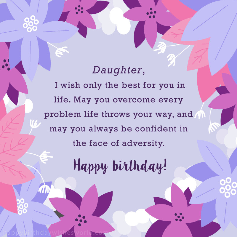 Happy Birthday Wishes To My Daughter From Mom
 100 Birthday Wishes for Daughters Find the perfect