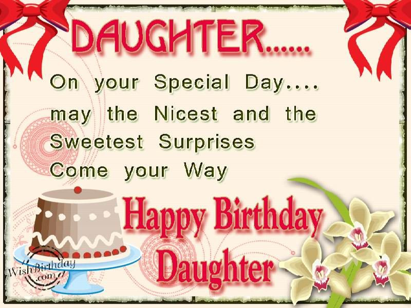 Happy Birthday Wishes To My Daughter From Mom
 birthday wishes