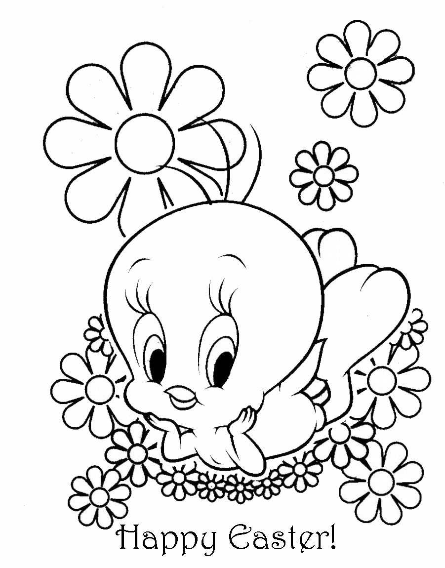 Happy Easter Coloring Pages Free Printable
 EASTER COLOURING