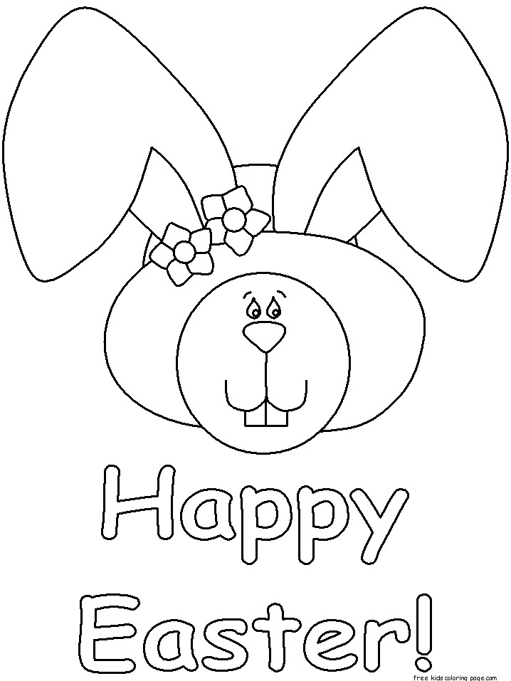Happy Easter Coloring Pages Free Printable
 Printable Happy Easter coloring pages Free Printable