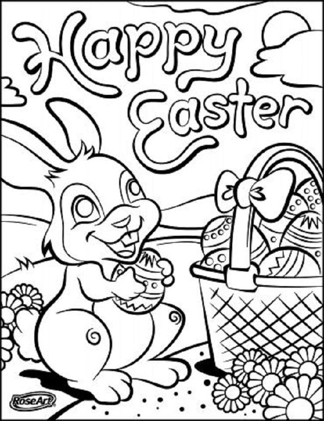 Happy Easter Coloring Pages Free Printable
 roseart free coloring pages coloring Pages
