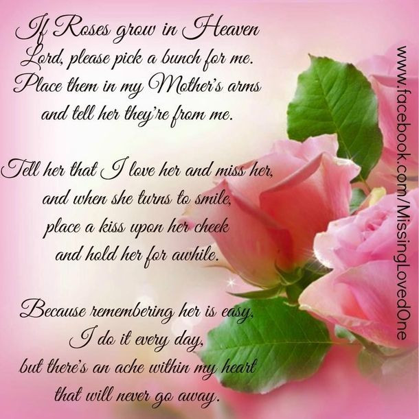 Happy Mother'S Day In Heaven Quotes
 10 Image Quotes For Moms In Heaven Mother s Day