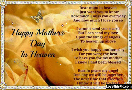 Happy Mother'S Day In Heaven Quotes
 Happy Mothers Day In Heaven s and