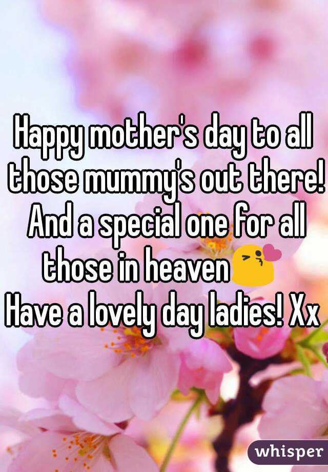 Happy Mother'S Day In Heaven Quotes
 Happy mother s day to all those mummy s out there And a