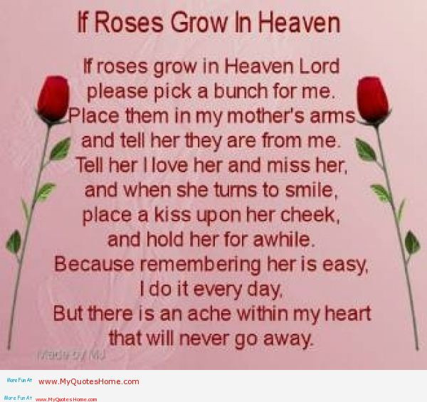 Happy Mother'S Day In Heaven Quotes
 Happy Mother s Day Mom I know you are shinning down from