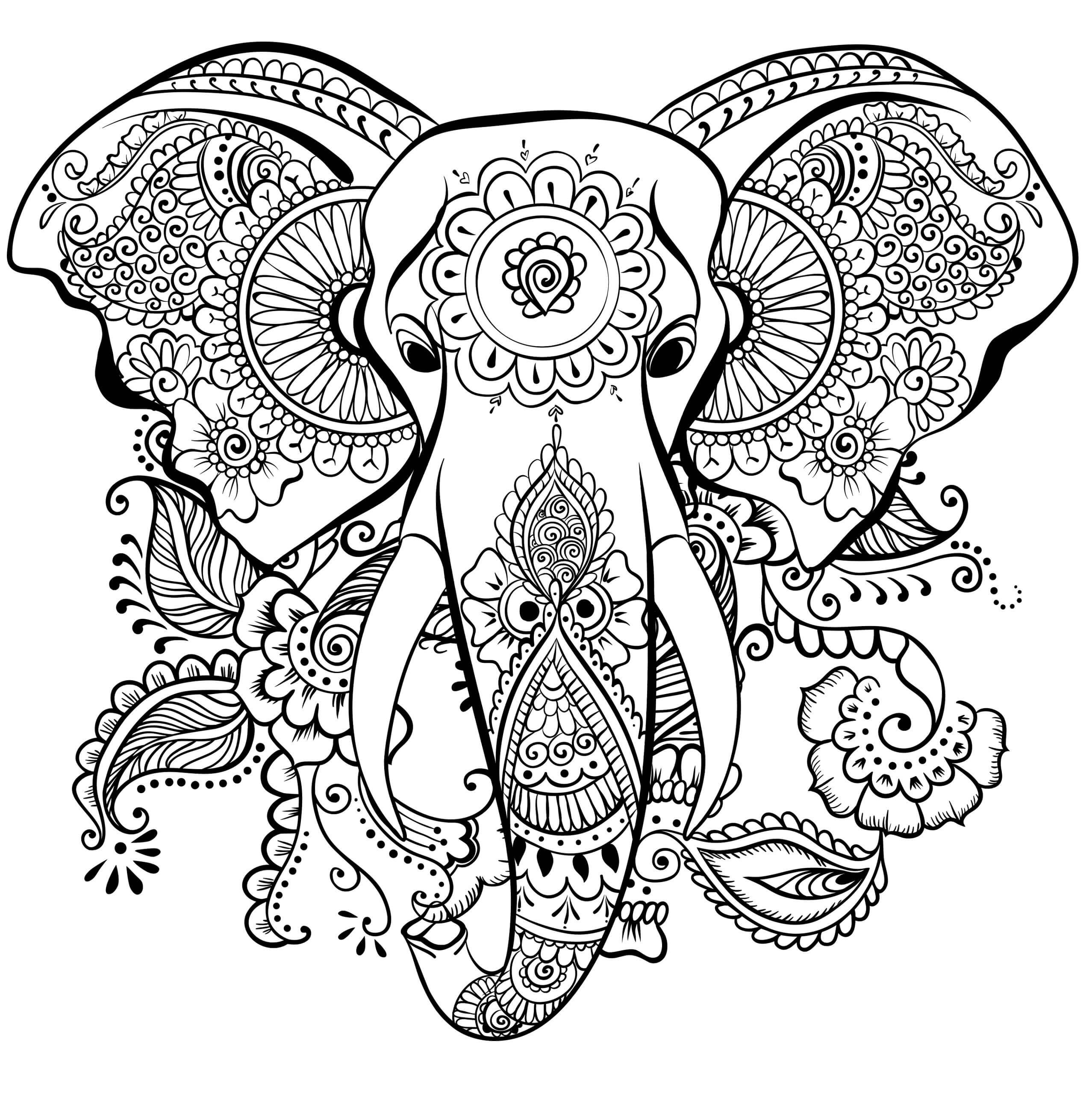 Hard Kids Coloring Pages
 Coloring Pages For Adults Difficult Animals 7