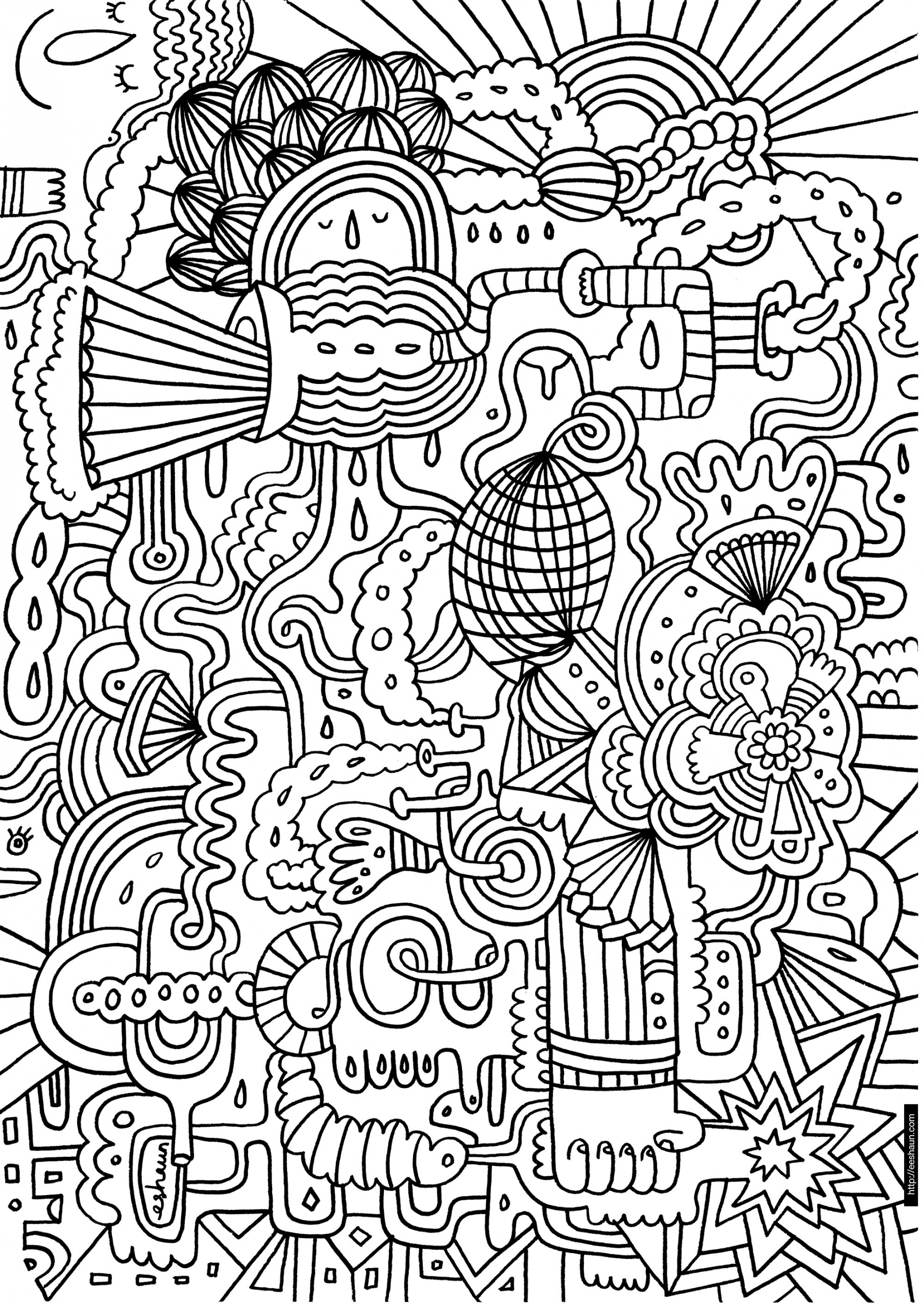 Hard Kids Coloring Pages
 hard coloring pages Free