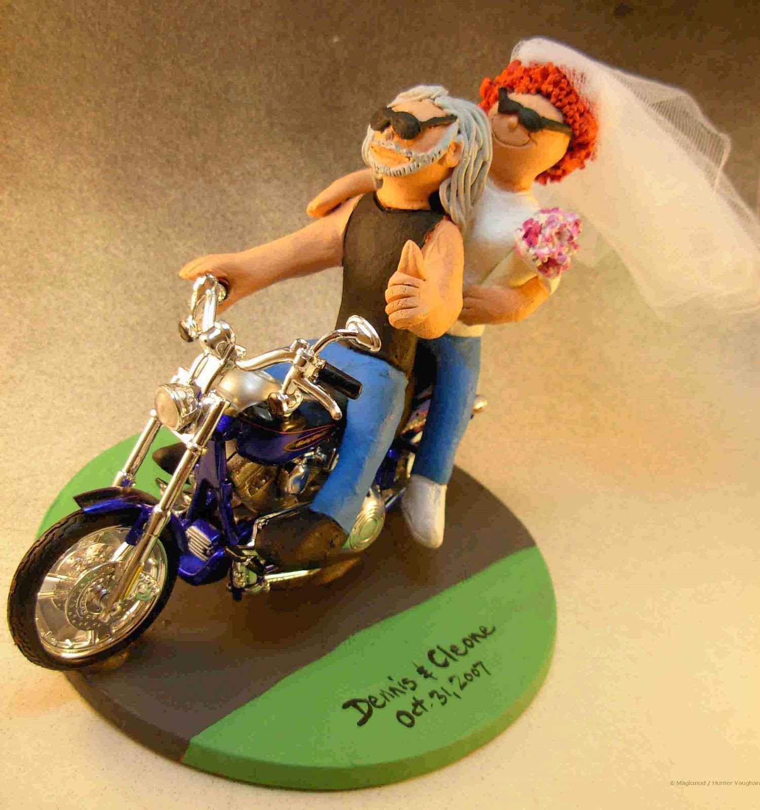 Harley Davidson Wedding Cake Toppers
 custom wedding cake toppers Wedding Cake Topper of the