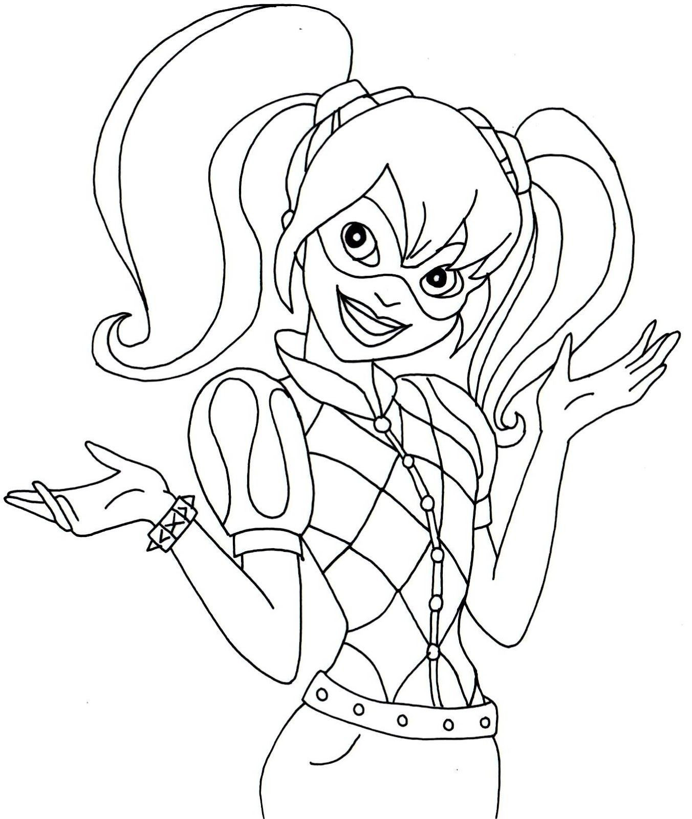 Harley Quinn Coloring Pages For Kids
 Pin on Abby is 6 5