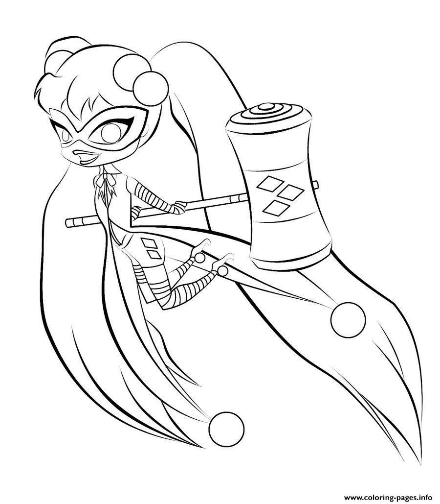 Harley Quinn Coloring Pages For Kids
 Pin on rah fun