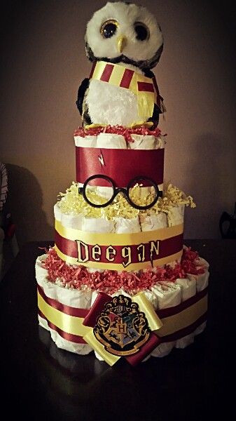Harry Potter Baby Gift Ideas
 My project for the week Harry potter diaper cake♡ by