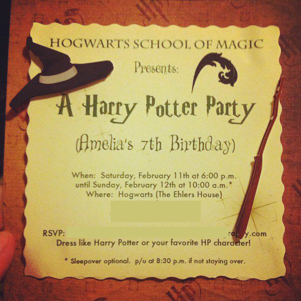 Harry Potter Birthday Invitation
 Harry Potter Birthday Invitations Printable Updated
