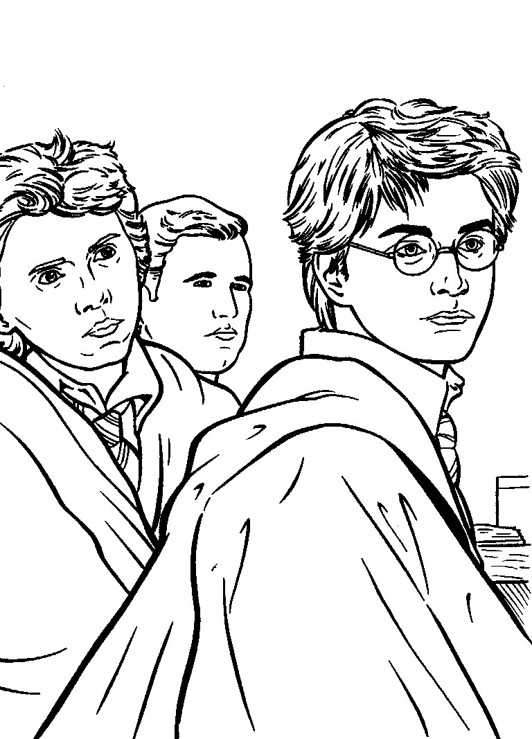 Harry Potter Coloring Pages For Kids
 Free Printable Harry Potter Coloring Pages For Kids