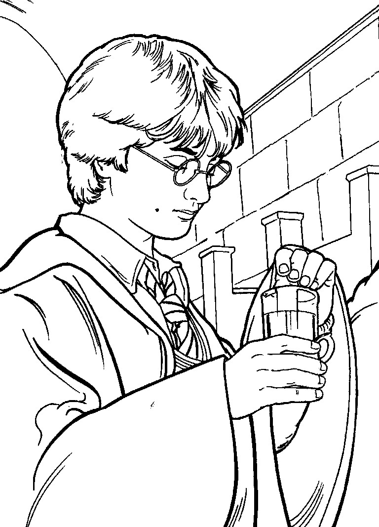 Harry Potter Coloring Pages For Kids
 Free Printable Harry Potter Coloring Pages For Kids