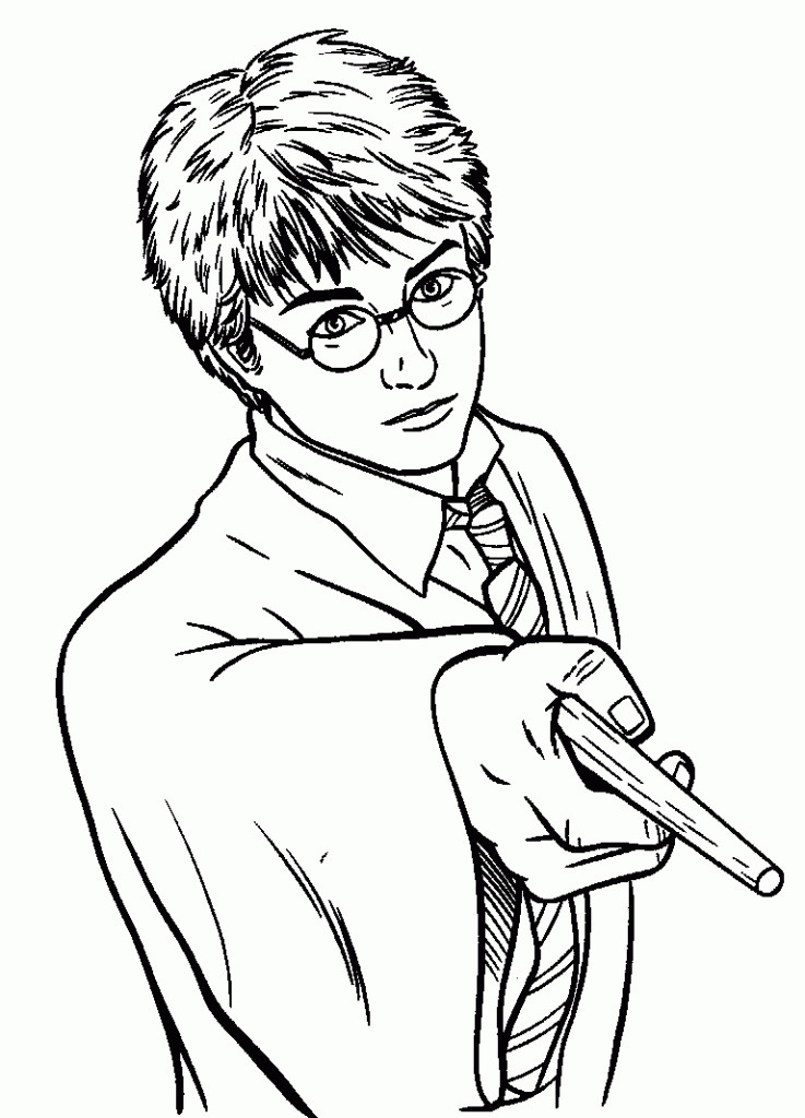 Harry Potter Coloring Pages For Kids
 Free Printable Harry Potter Coloring Pages For Kids