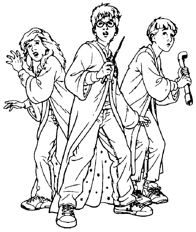 Harry Potter Coloring Pages For Kids
 Free Printable Harry Potter Coloring Pages For Kids