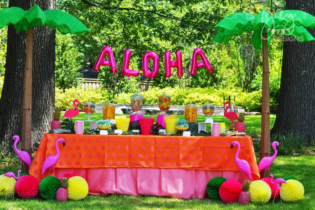 Hawaiian Beach Party Ideas
 GreyGrey Designs Aloha High School Luau Themed Graduation